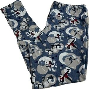LuLaRoe Disney The Incredibles‎ Elastigirl Leggings Tall & Curvy Disney Leggings